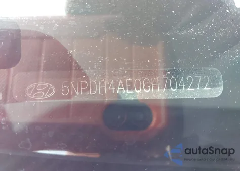 2016 Hyundai Elantra Se z USA, uszkodzony, nr VIN 5NPDH4AE0GH704272